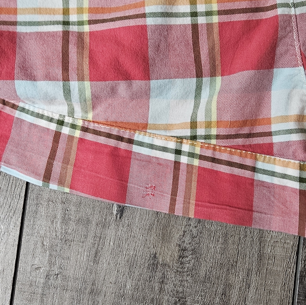 VINTAGE y2k HOLLISTER Red and Blue Plaid Women Shorts - Picture 4 of 6